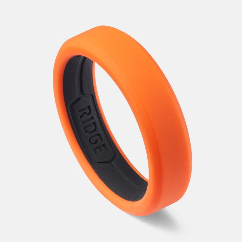 Ridge Anneau en silicone 6mm - Basecamp Orange