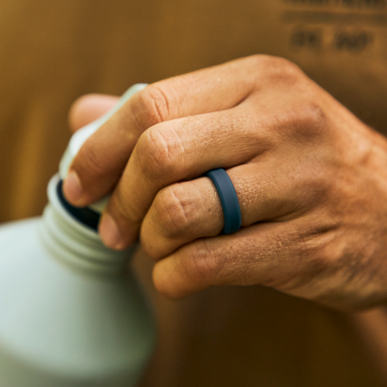 Ridge 6mm Siliconen Ring Set - Alpine Navy