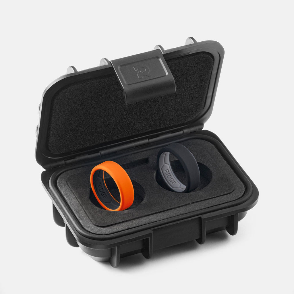 Ridge 8mm Silicone Ring Set - Basecamp Orange