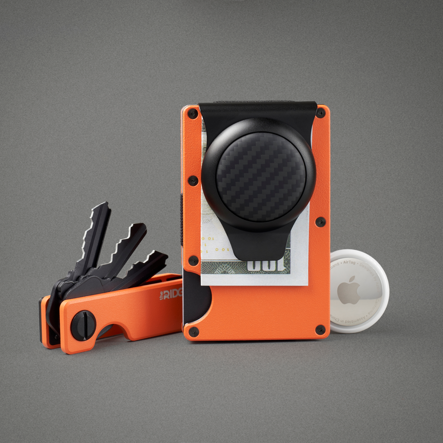 Carbon AirTag Money Clip