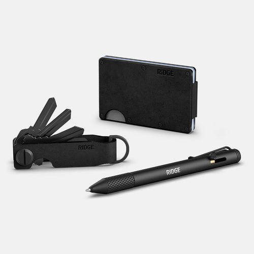 Dagelijkse Schrijver Kit - Middernacht Zwart Leer