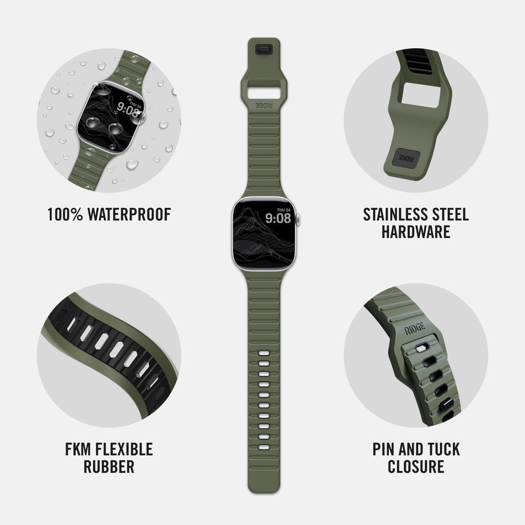 Everyday Watch Strap - 41/42mm - Matte Olive
