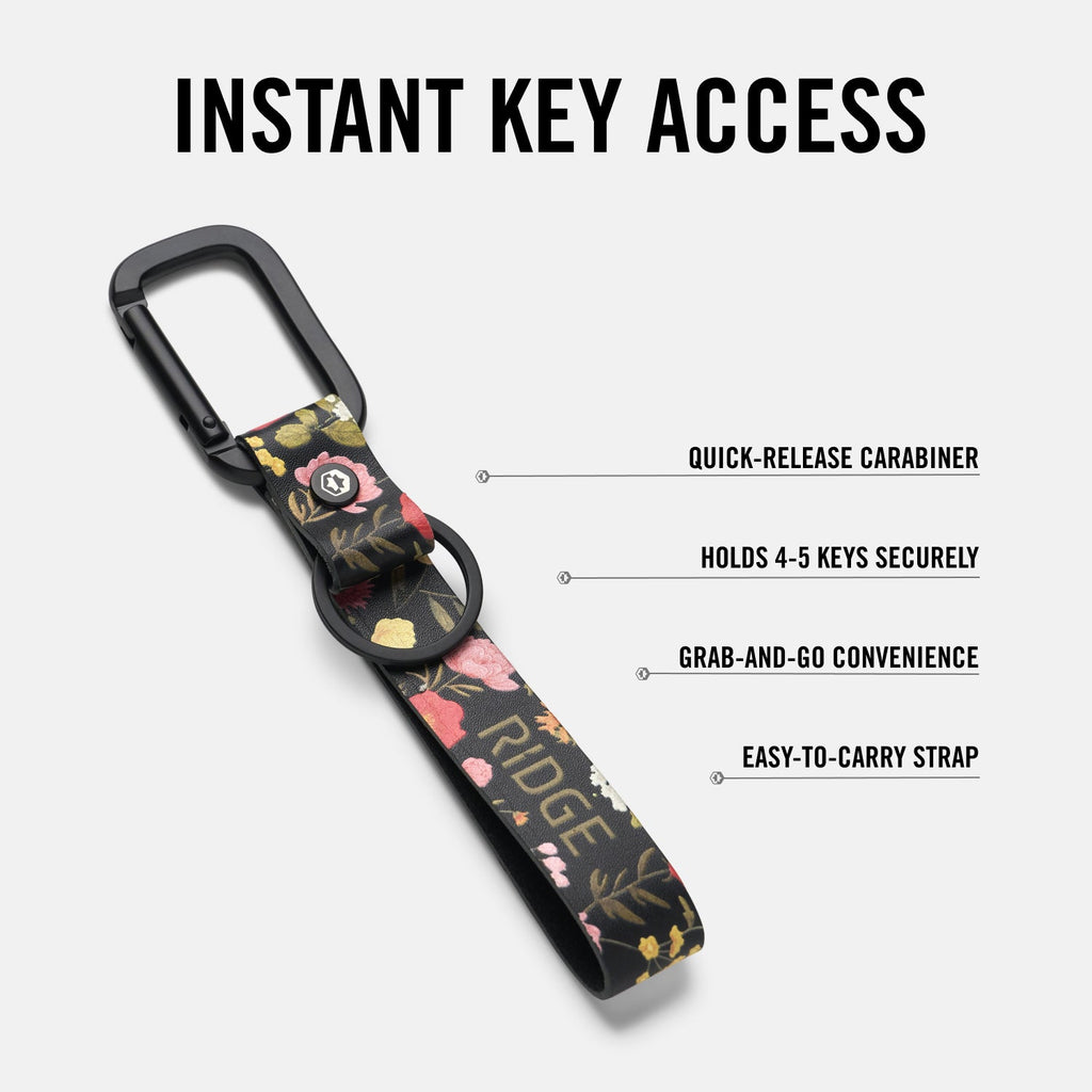 Everyday Keychain - Moonlight Garden Leather