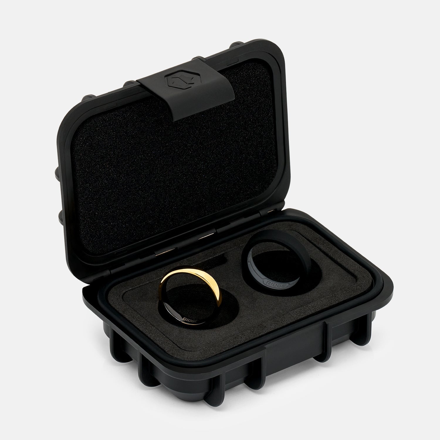 Ridge 4mm Ronde Ring Set - 24K Goud