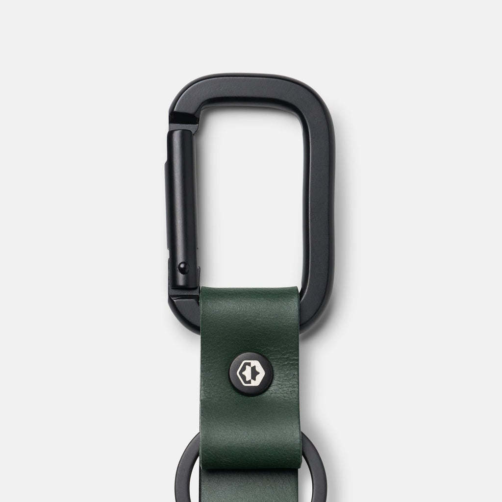 Everyday Keychain - Hunter Green Leather