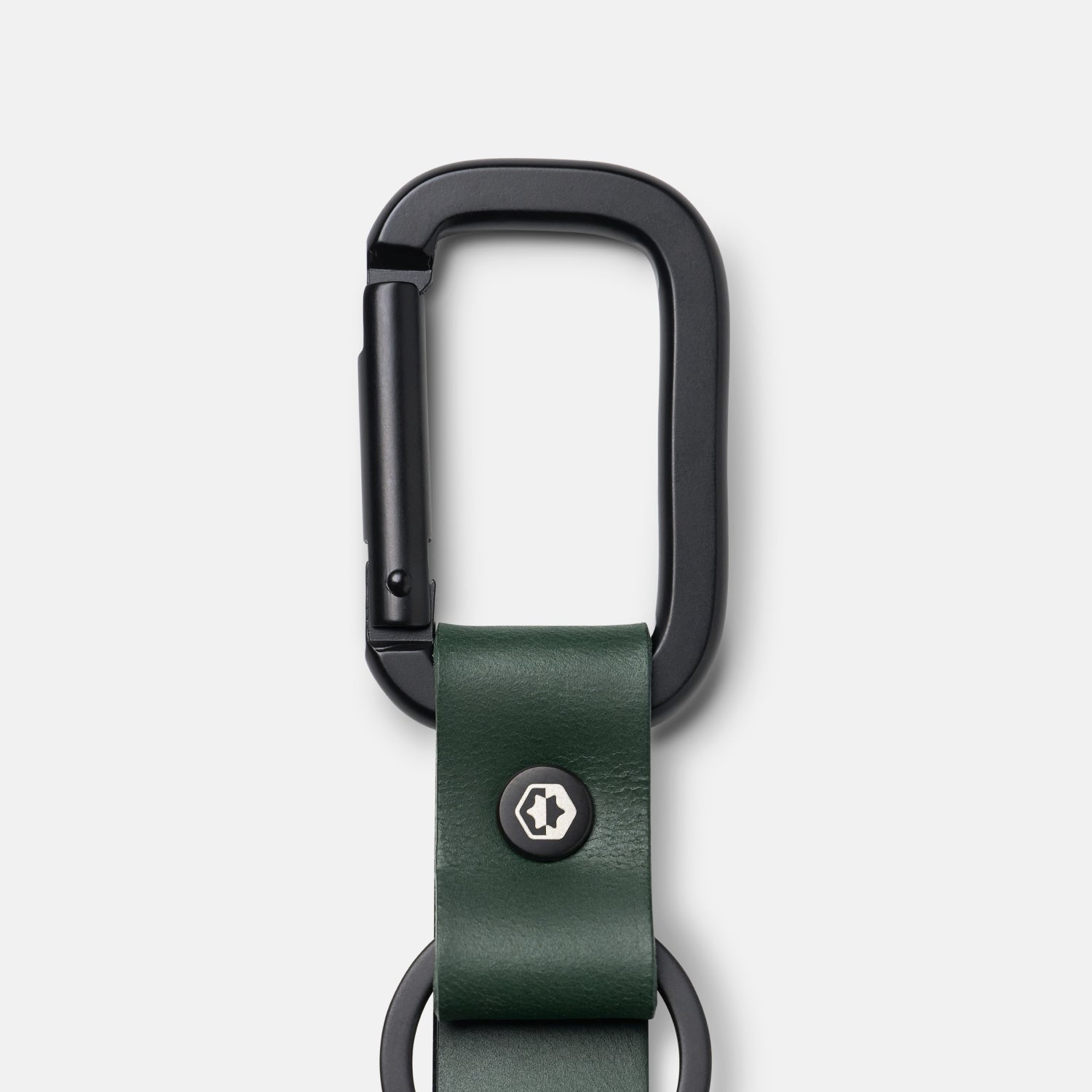 Everyday Keychain - Hunter Green Leather