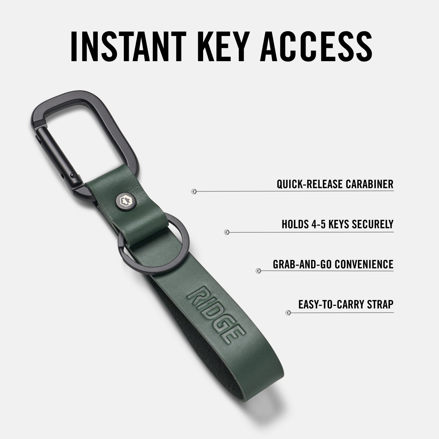 Everyday Keychain - Lilac Leather