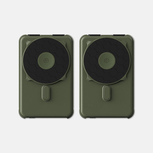 Batterie Externe Ridge - 10 000 mAh - Olive Mat - Lot de 2