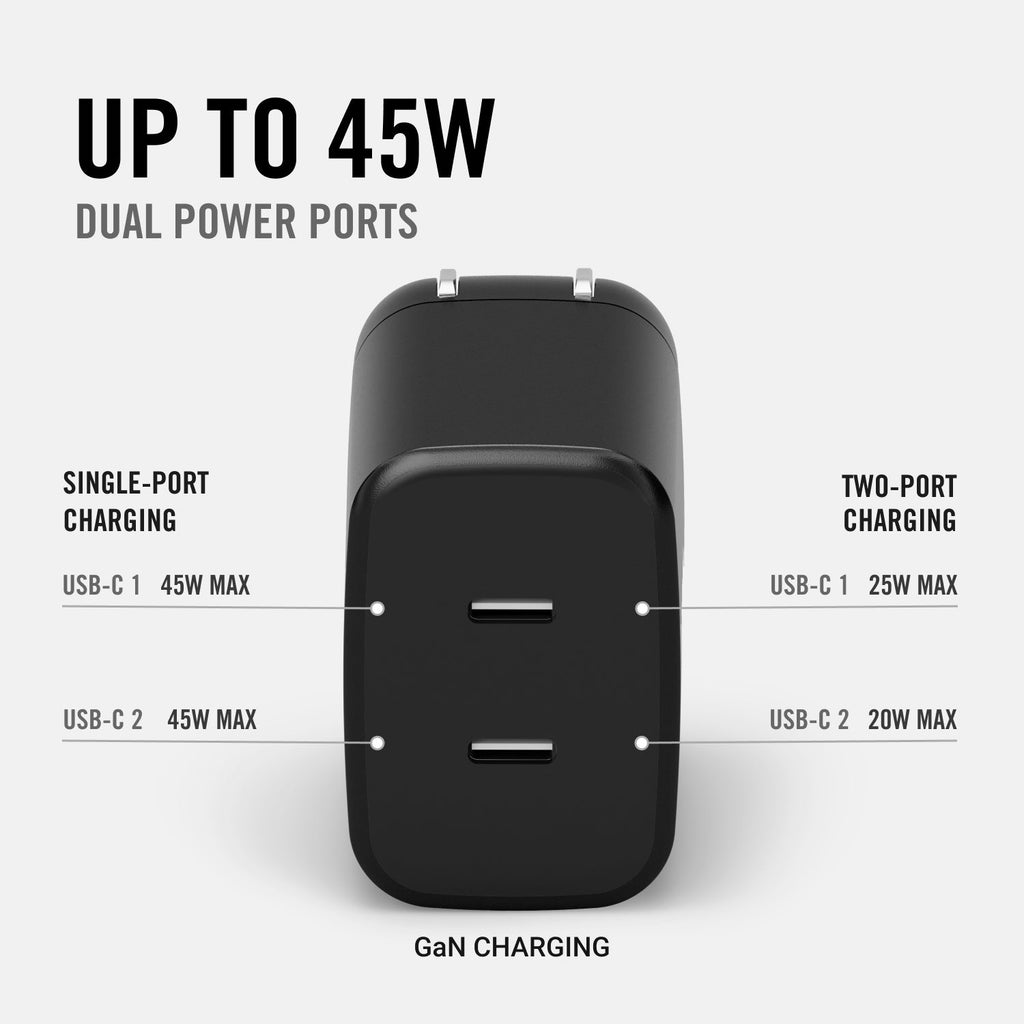 45W Power Adapter Kit - Matte Black