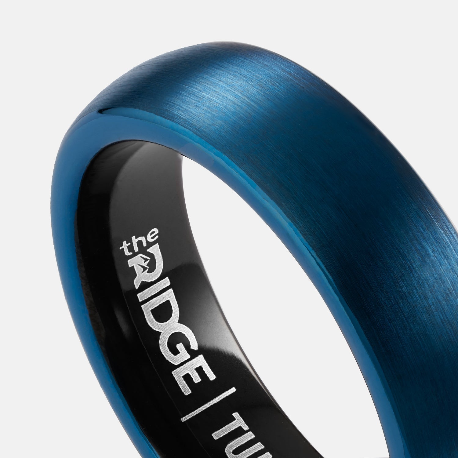 Ridge 6mm Afgeronde Ring Set - Alpine Navy