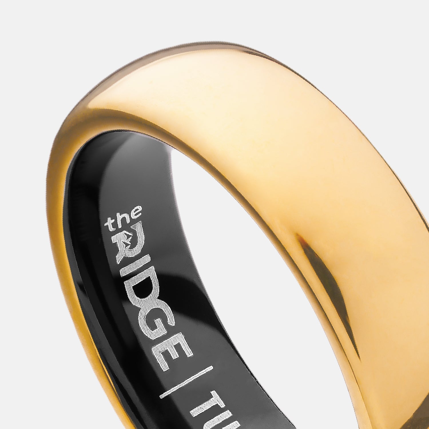 Ridge 6mm Ronde Ring Set - 24K Goud