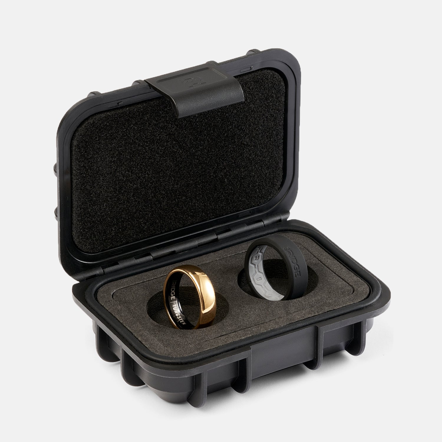 Ridge 6mm Ronde Ring Set - 24K Goud