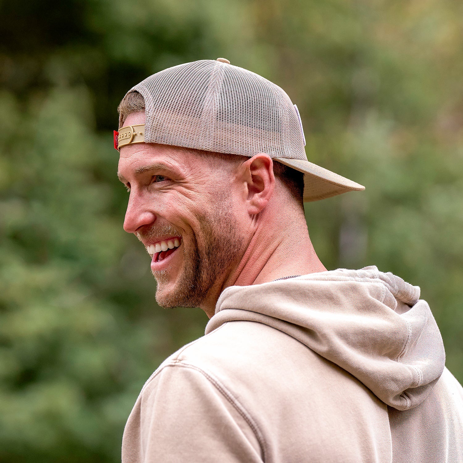 Ridge Mesh Snapback - Tan