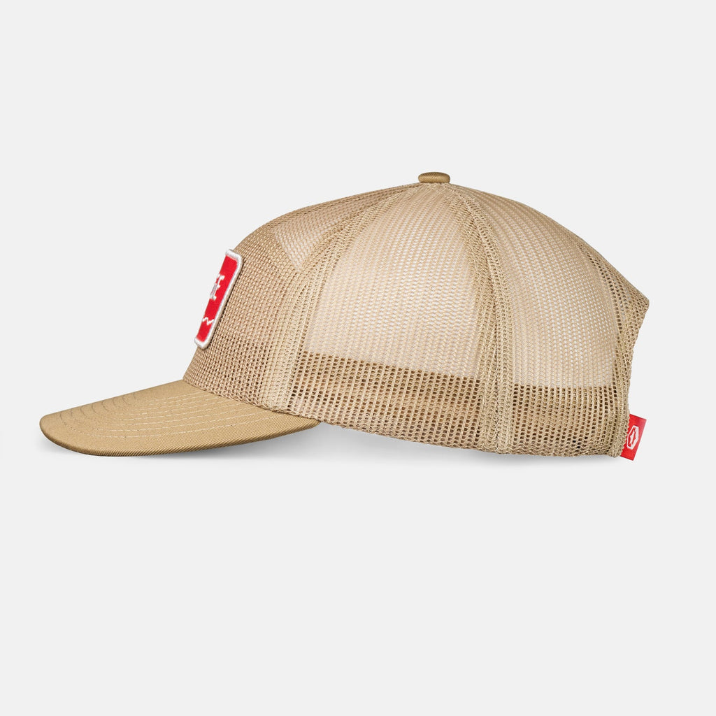 Ridge Mesh Snapback - Tan