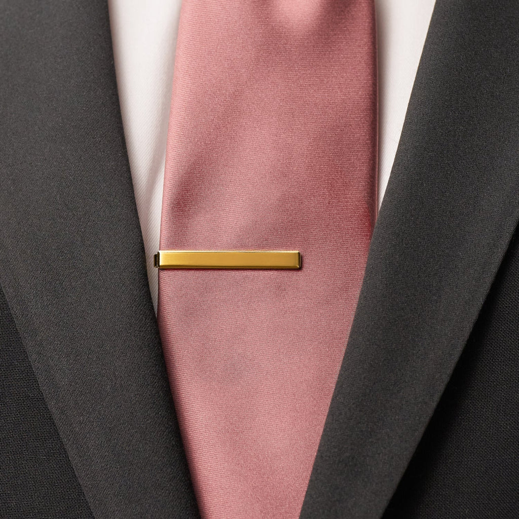 Tie Bar & Cufflinks Kit - 24K Gold