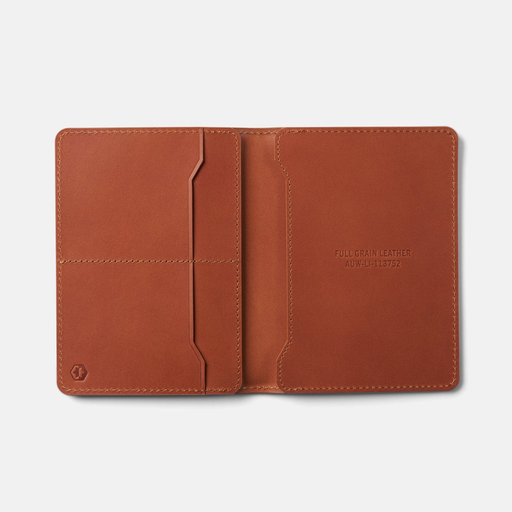 Passport Wallet - Tobacco Brown Leather