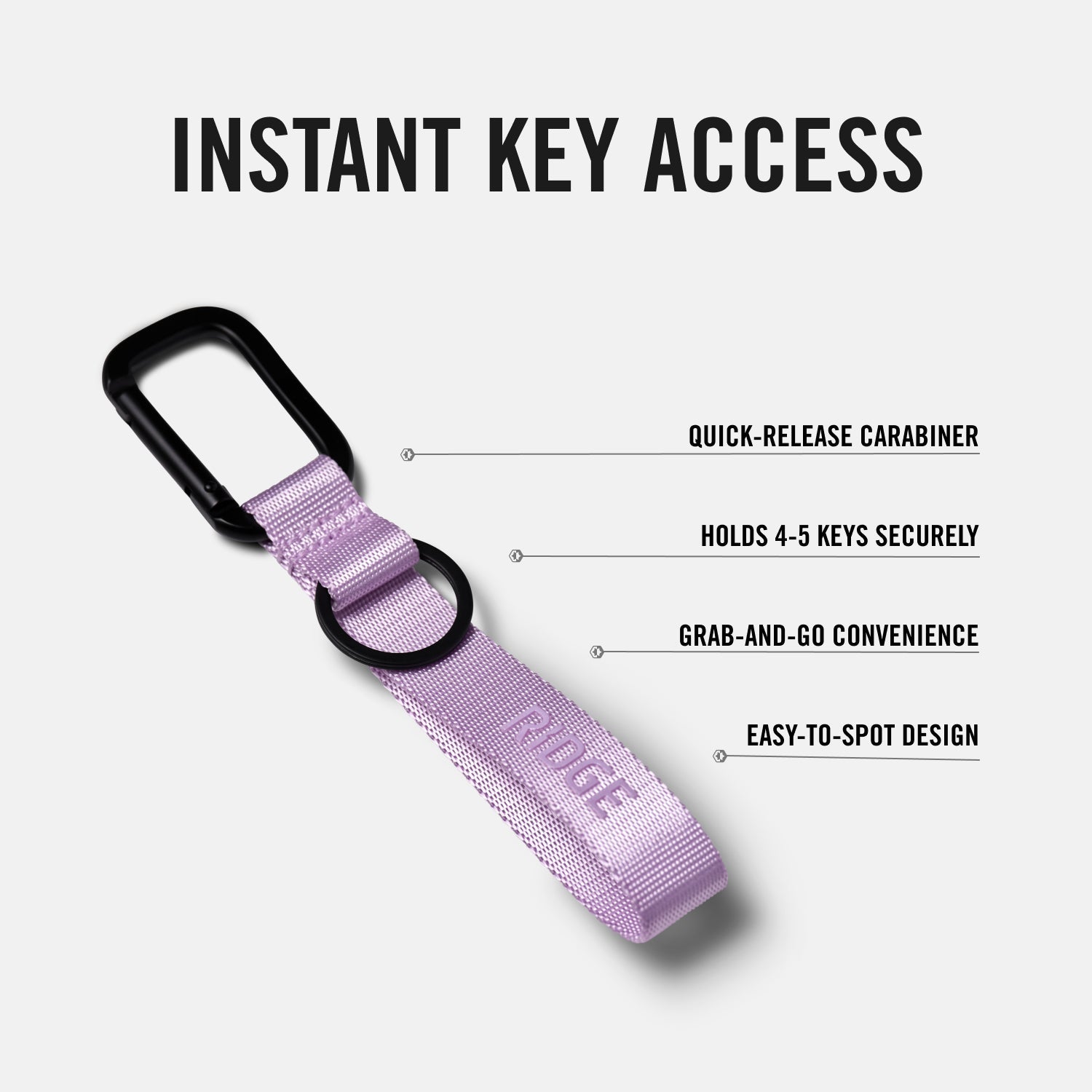 Everyday Keychain - Lavender