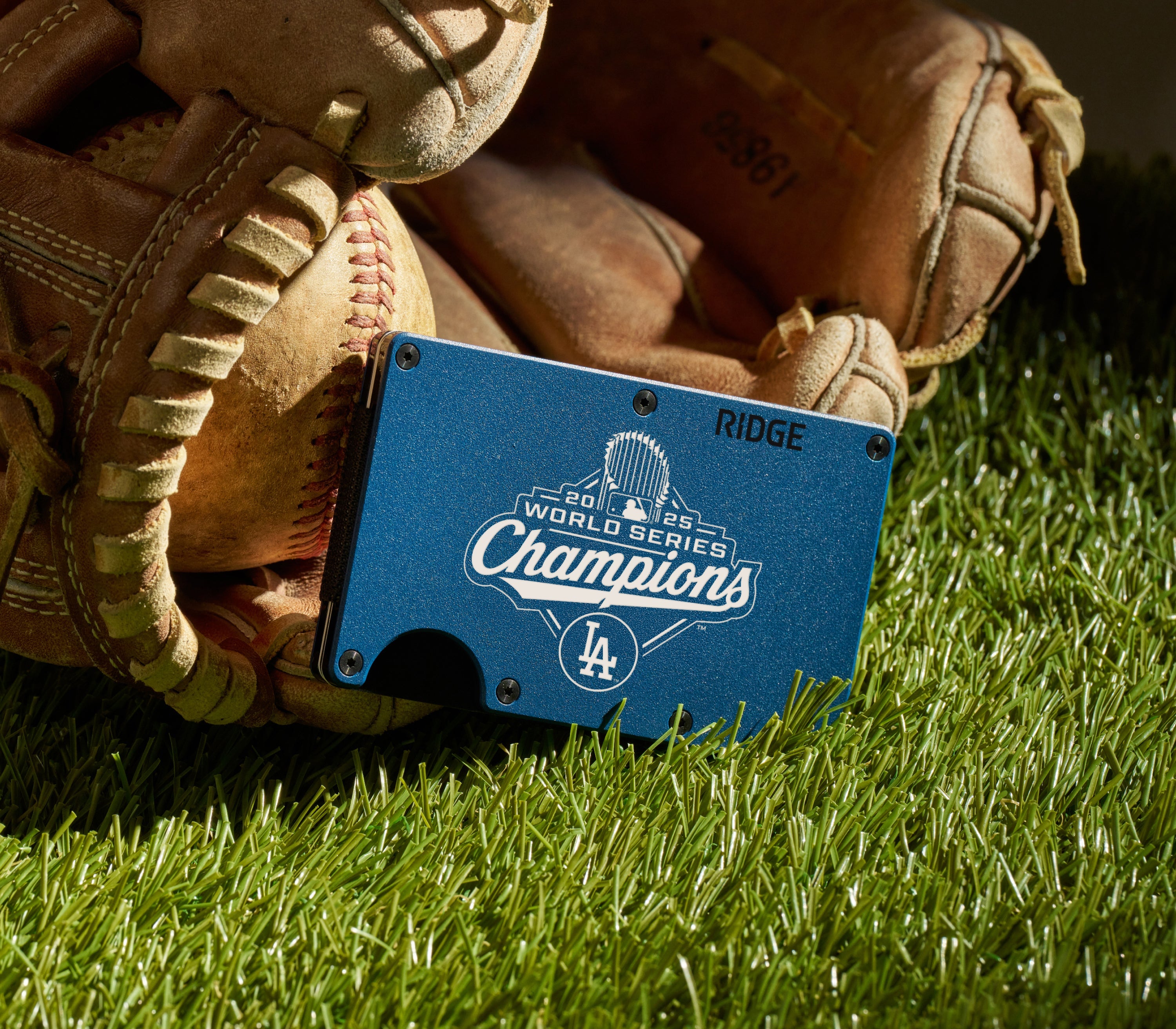 Ridge Wallet - World Series Champions - Dodgers - Alpine Navy