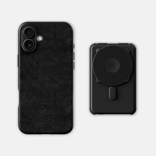 Everyday Charging Kit - iPhone 16 Plus - Midnight Black Leather
